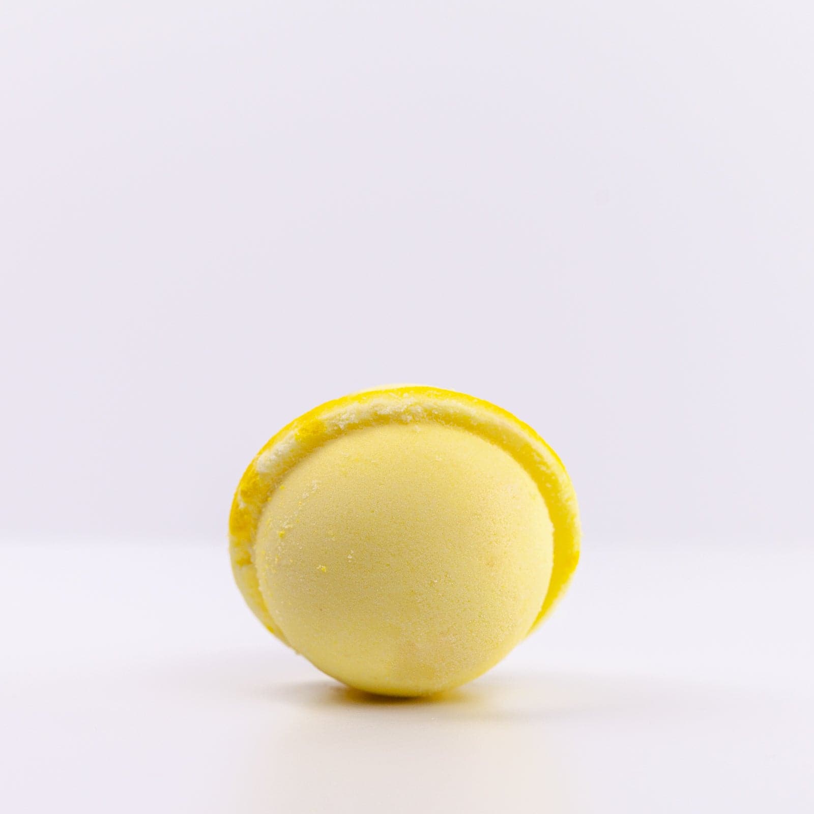 Yellow Good Morning Sunshine Bath Bomb against white background