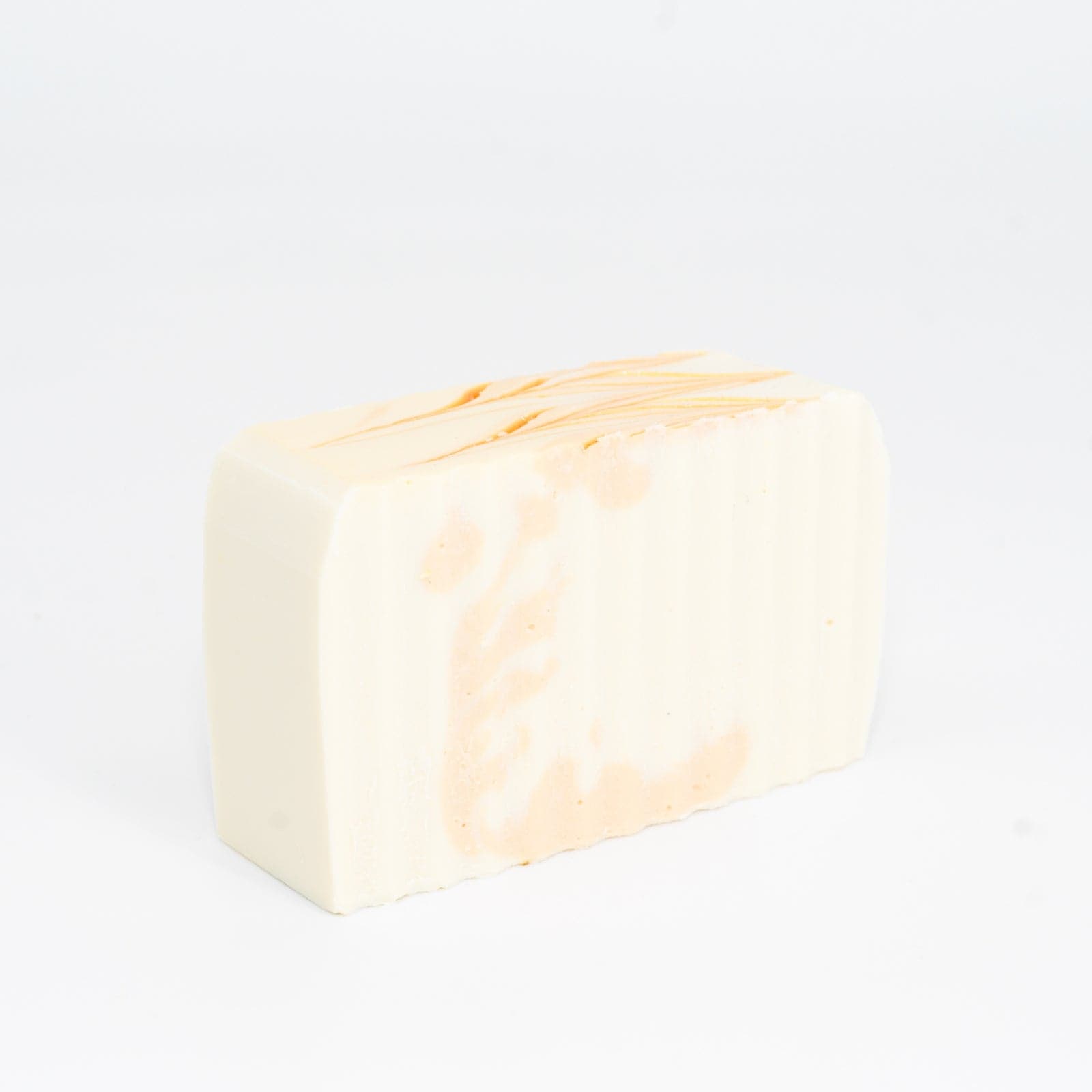 Bar of Oatmeal Honey Shea Butter Soap on side