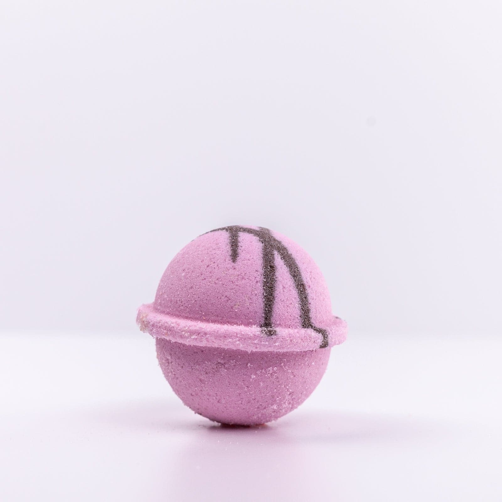 Side view of Pink Sugar Bath Bomb