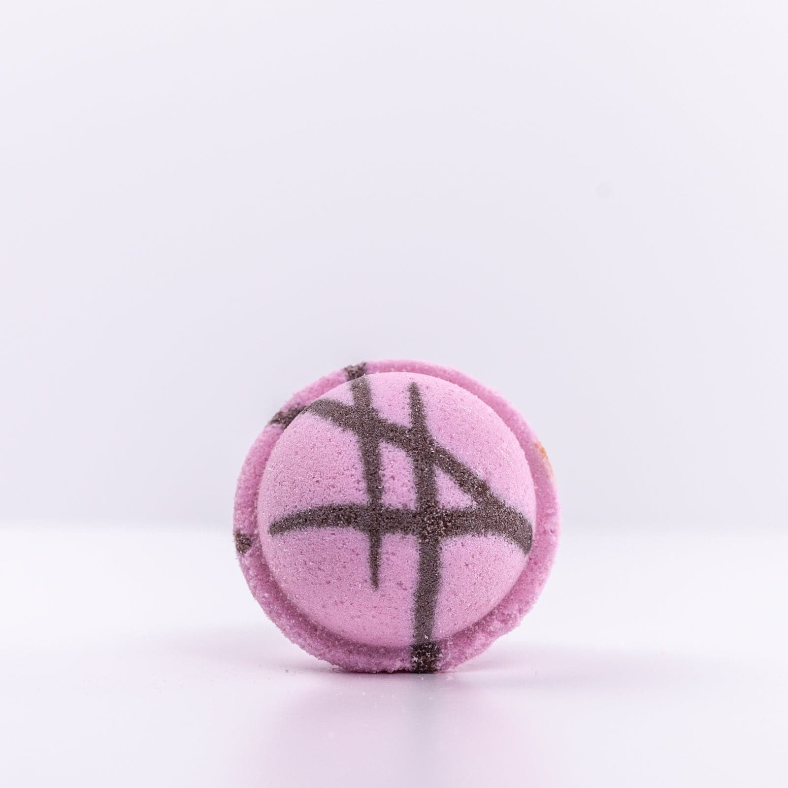 Top view of Pink Sugar Bath Bomb