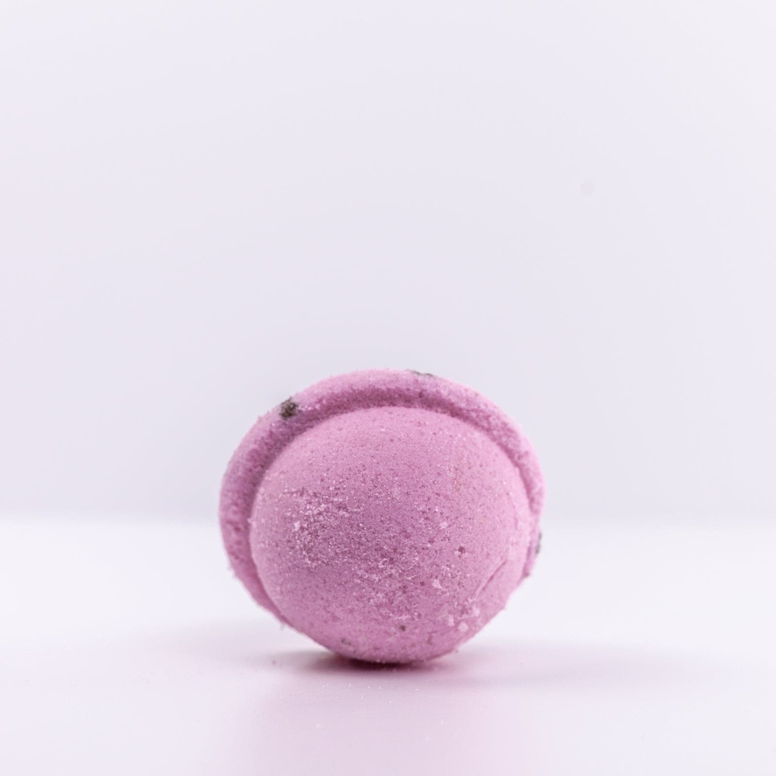 Underside of Pink Sugar Bath Bomb