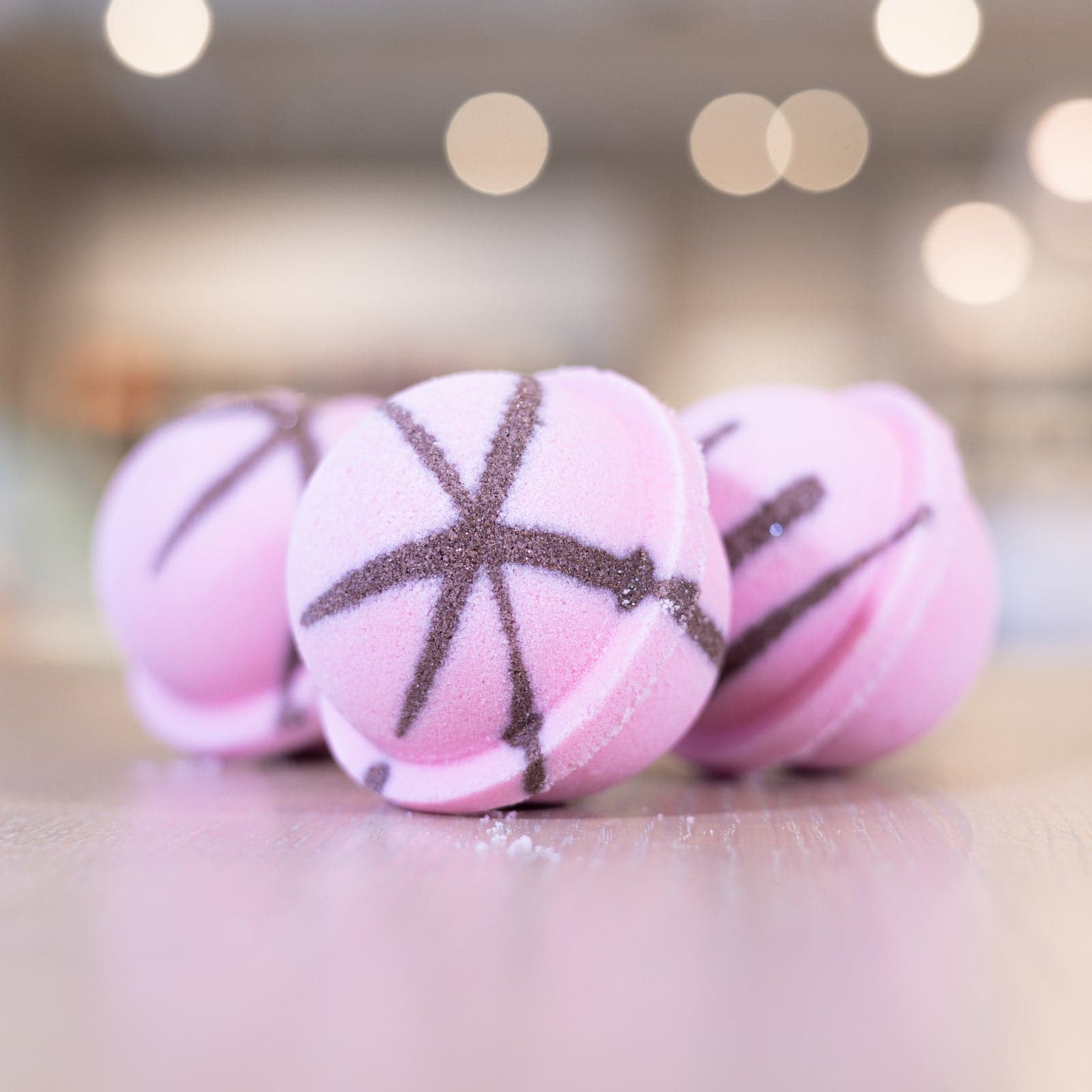 Multiple Pink Sugar Bath Bombs