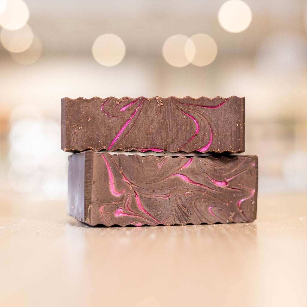 Stacked bars of Pink Sugar Soap