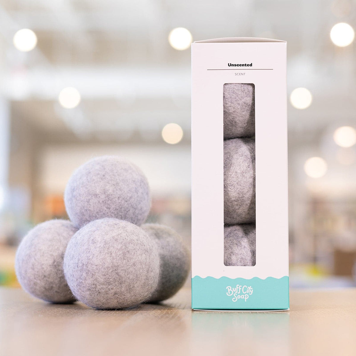 Unscented Wool Dryer Balls (Set of 3)